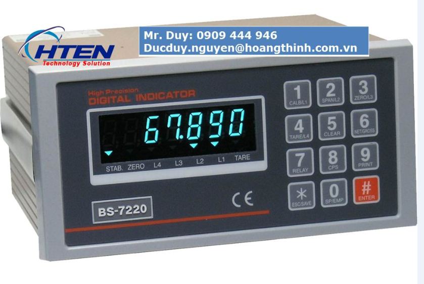 Bộ hiển thị cân BS-7220 BONGSHIN uy tín tại Tp. Hồ Chí Minh